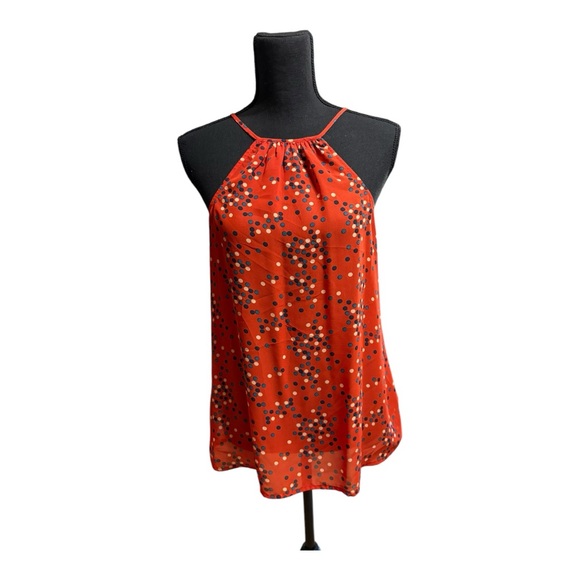 Collective Concepts halter top in red with a polka dot pattern. - Picture 2 of 5
